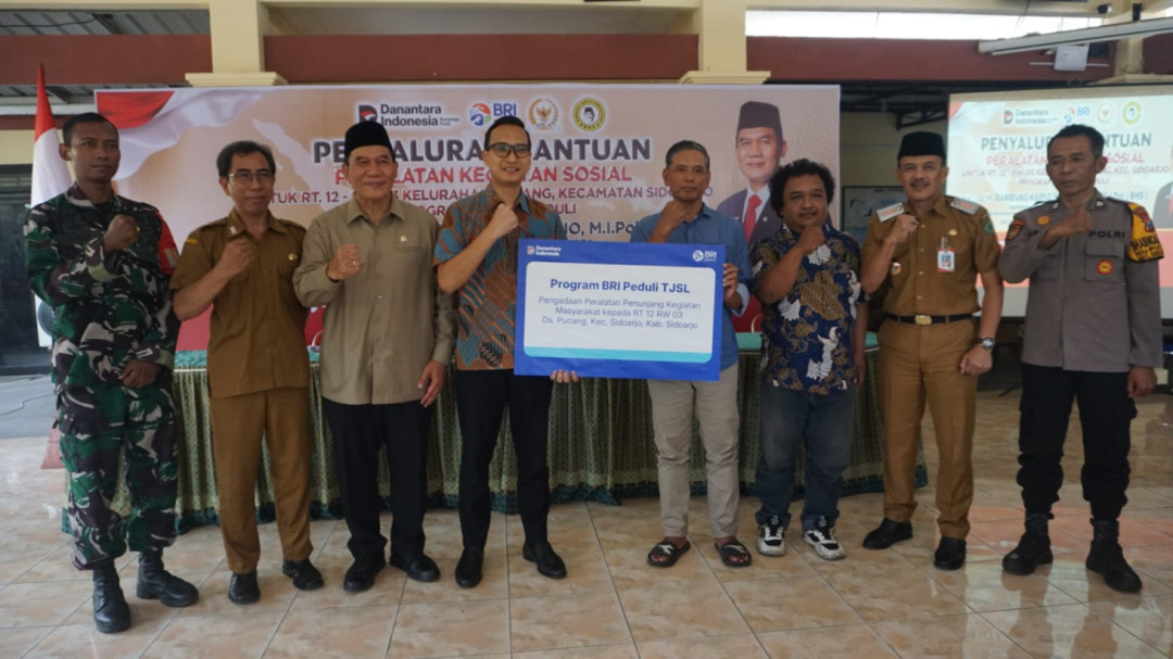 Difasilitasi BHS, Warga Pucang Nikmati Bantuan Sarana Sosial