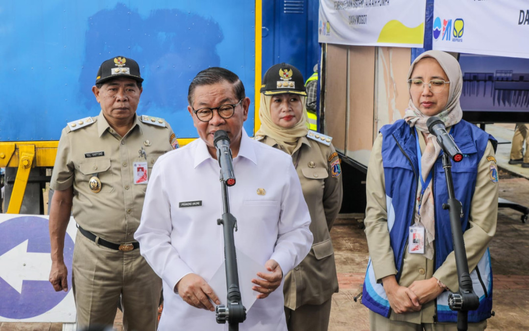 Pramono Pastikan Pompa Daan Mogot Berfungsi Optimal Redam Genangan