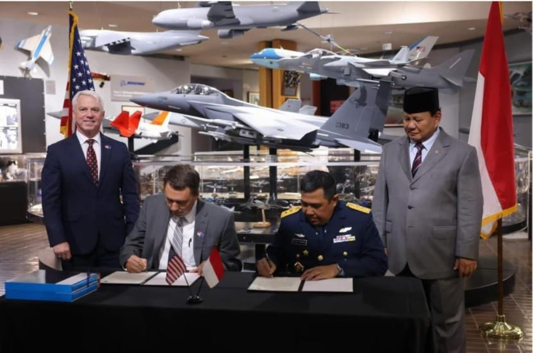 Menhan Prabowo Resmi Beli 24 Unit Jet F-15 EX Eagle
