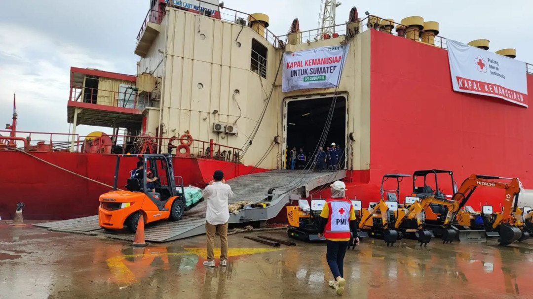 PMI Kirim Bantuan 2.500 Ton ke Sumatera dan Aceh
