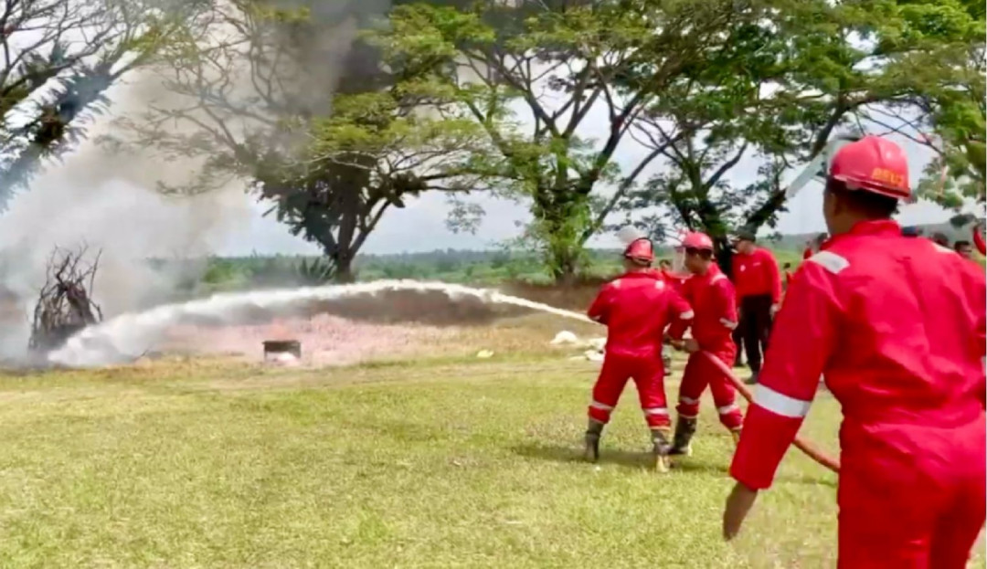 BPBD Batanghari Gelar Simulasi Penanganan Karhutla