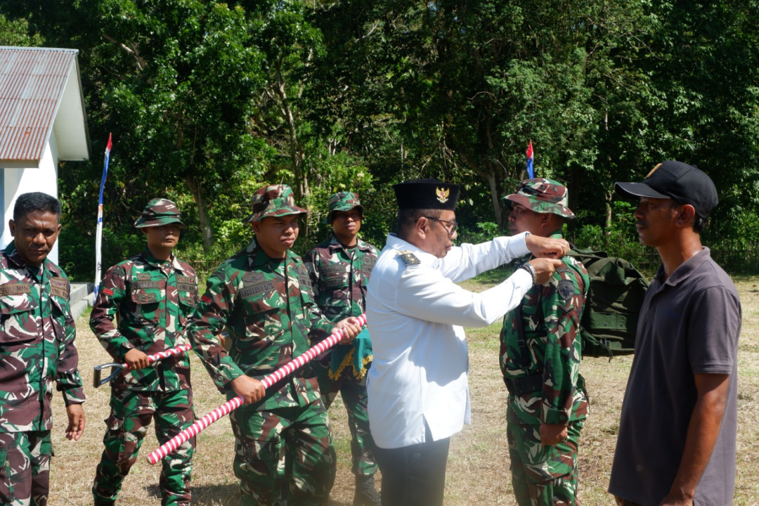 Wakil Bupati Ende Resmikan TMMD, Jalan Penghubung Dibangun
