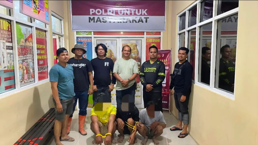 Polisi Gerebek Tambang Emas Ilegal di Kebun Karet Dharmasraya, Tiga Pelaku Diciduk