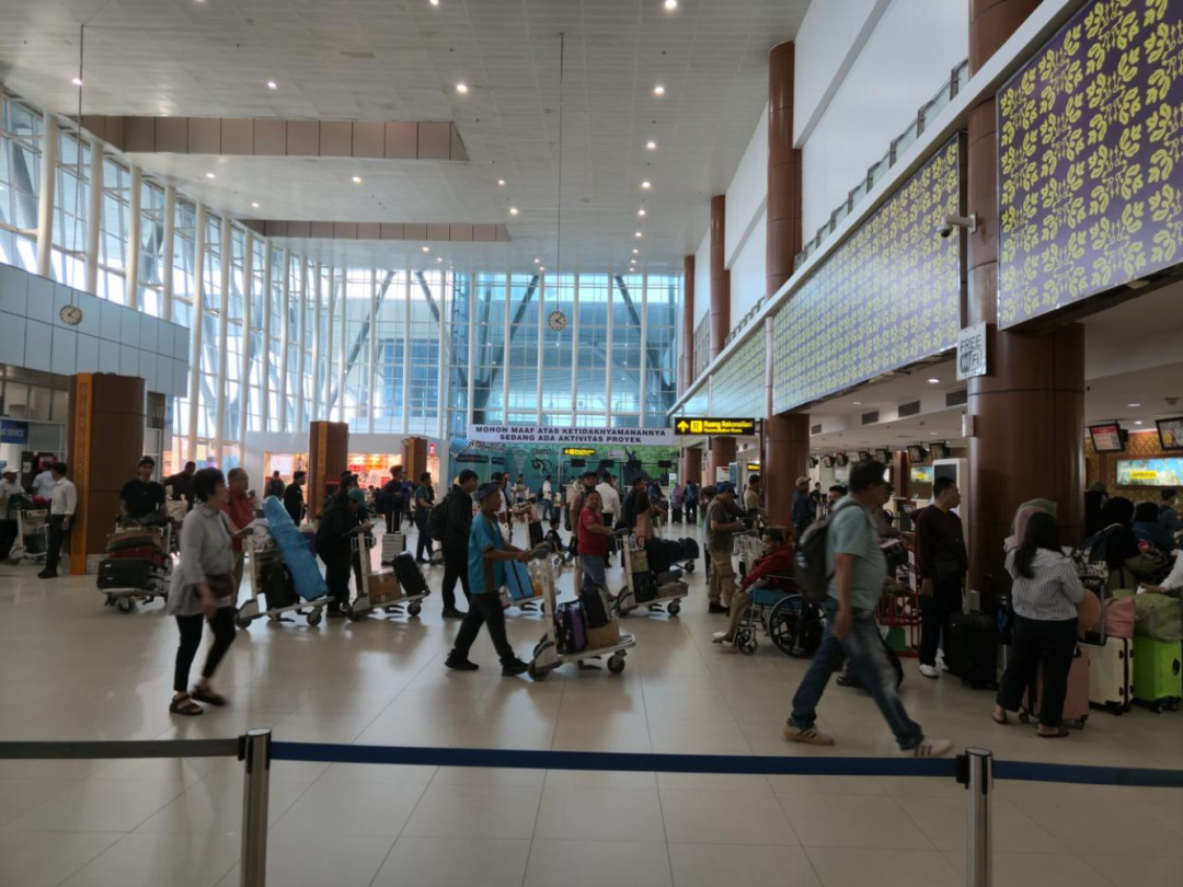 Puncak Arus Nataru Tercatat, Bandara PKU Layani Lebih dari 105 Ribu Penumpang