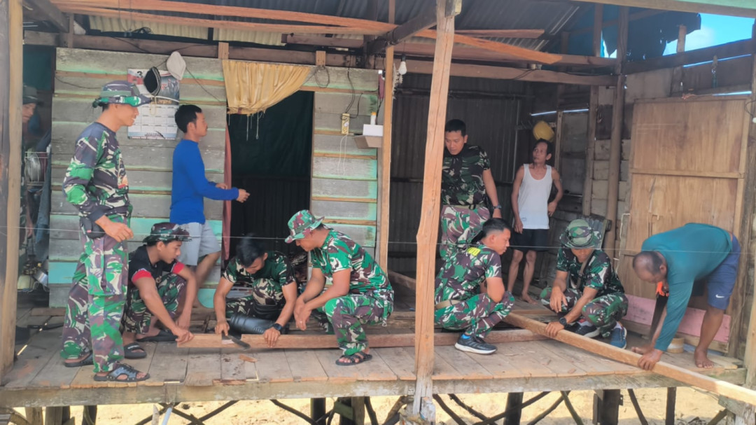 TMMD ke-128, TNI Renovasi Rumah Warga Anambas