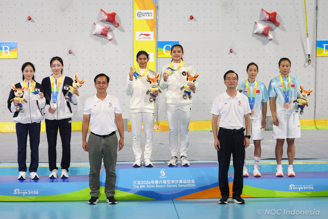 Indonesia Raih Emas Panjat Tebing di Asian Beach Games 2026