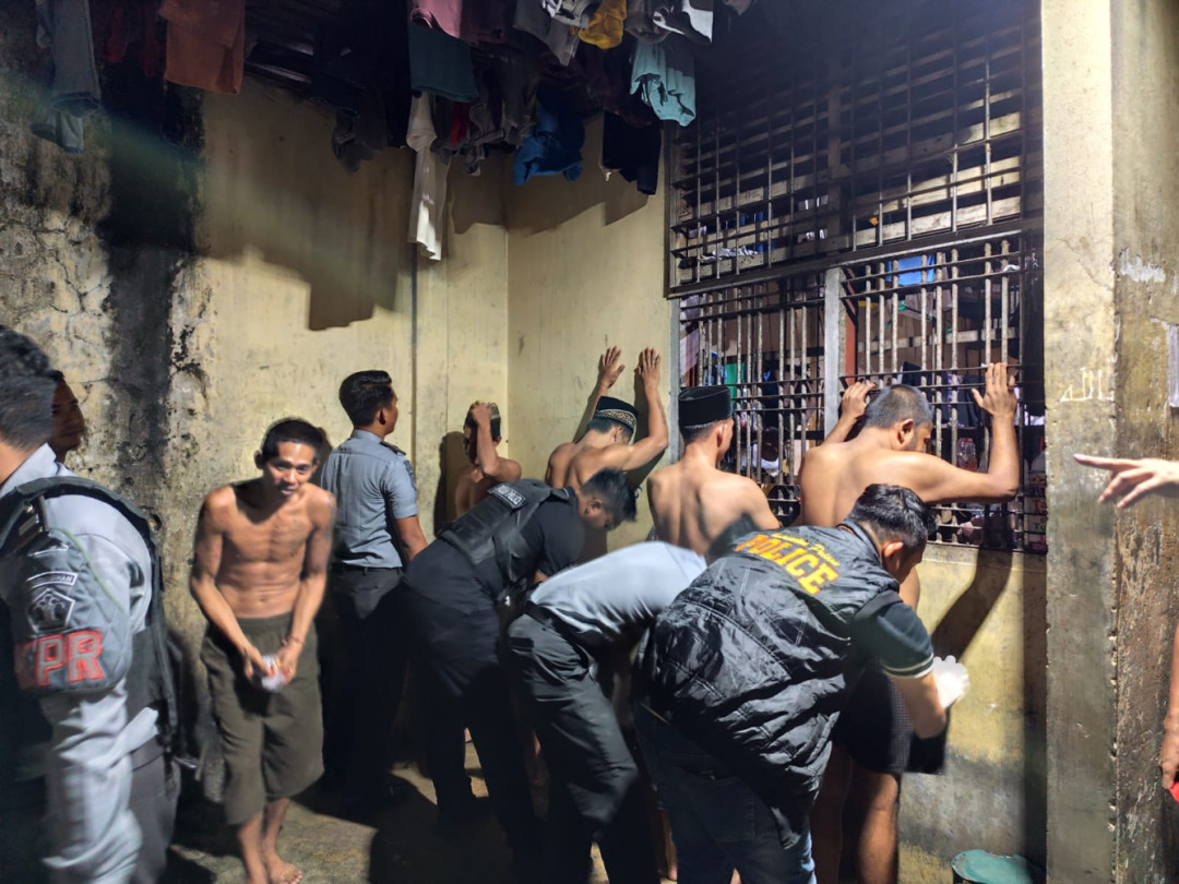 Rutan Rengat dan TNI Gelar Razia Hunian, Cegah Gangguan Keamanan