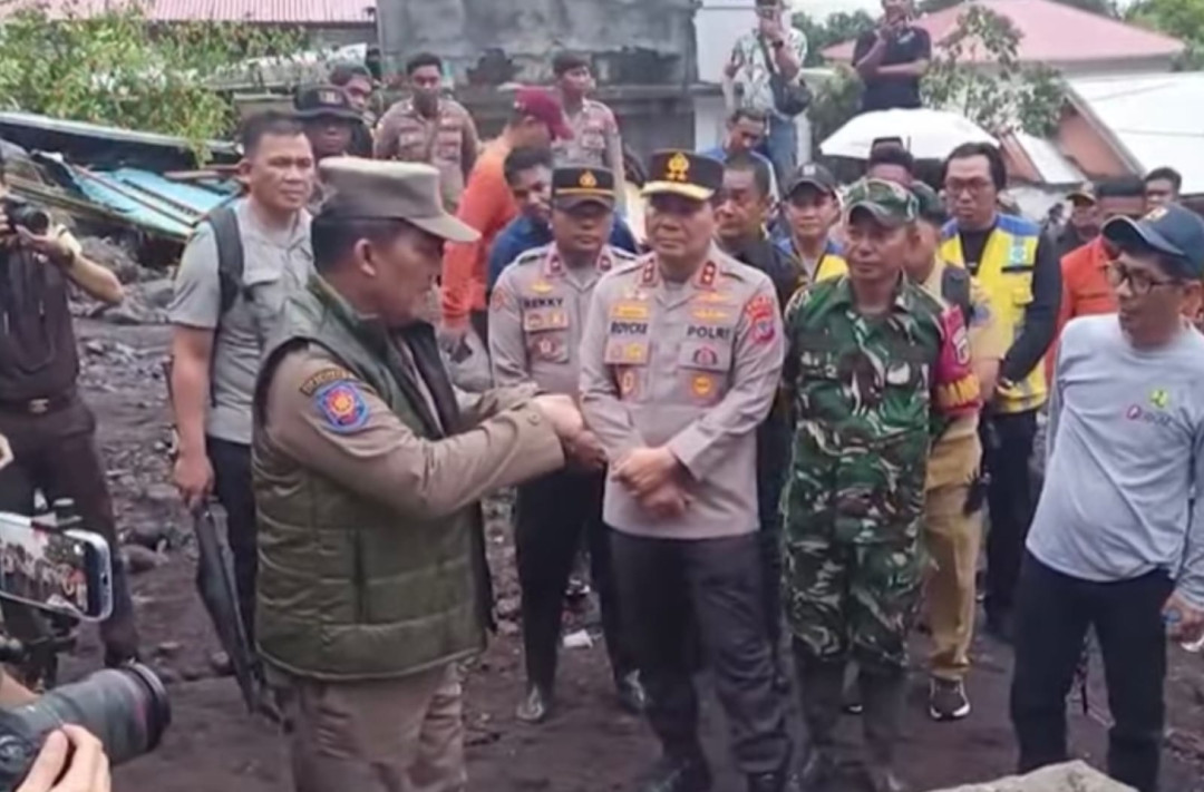 Gubernur Sulut Pantau Kondisi Siau Pasca Bencana
