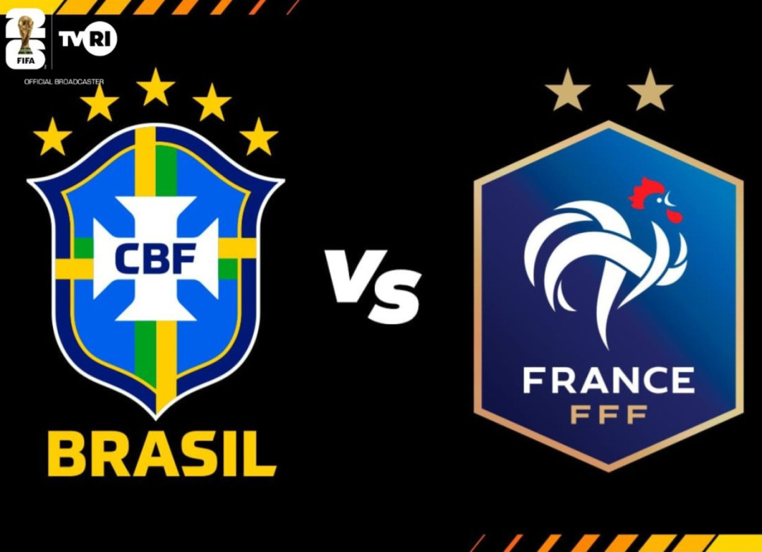 LPP TVRI Siarkan Brasil vs Prancis, Ujian Serius Jelang Piala Dunia 2026