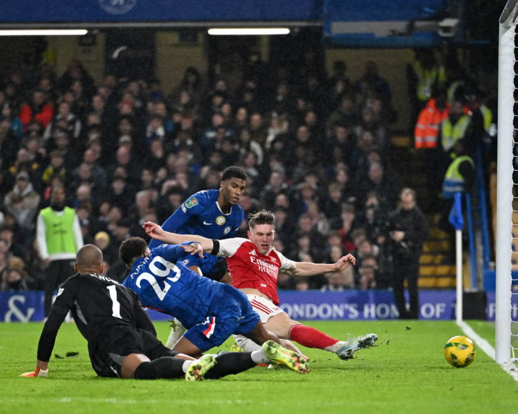 Arsenal Bungkam Chelsea 3-2 di Leg Pertama Semifinal
