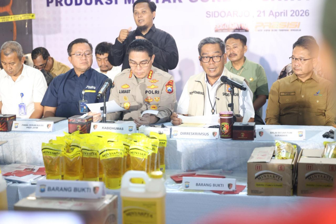 Polda Jatim Ungkap Produksi MinyaKita Ilegal, Empat Orang Ditetapkan Tersangka