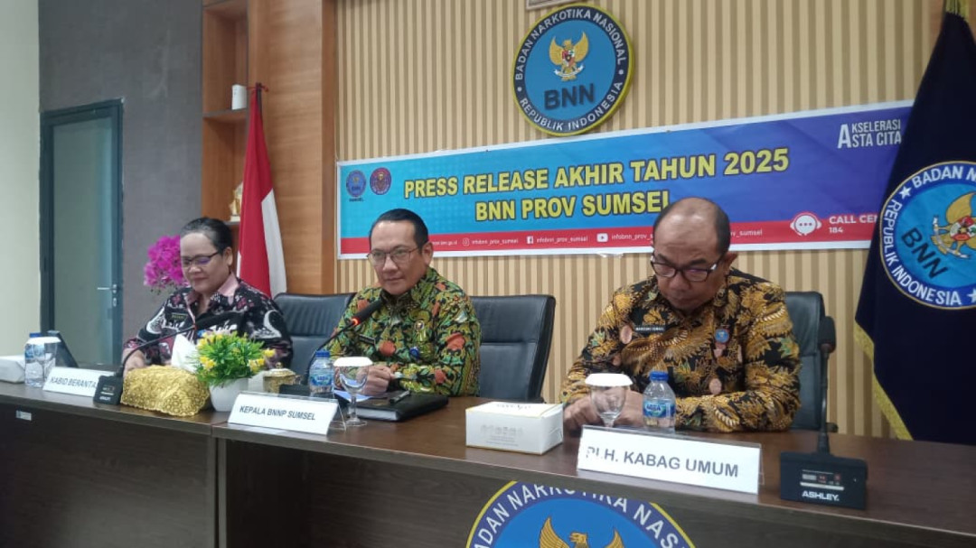 Capaian Kinerja BNNP Sumsel Sepanjang Tahun 2025