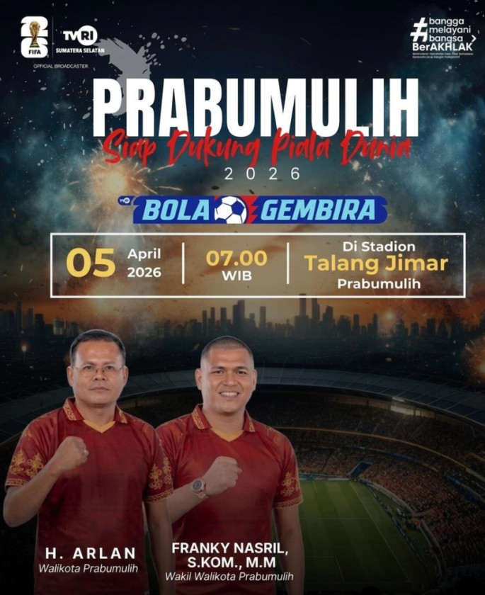 Piala Dunia 2026 Sapa Warga Prabumulih Besok