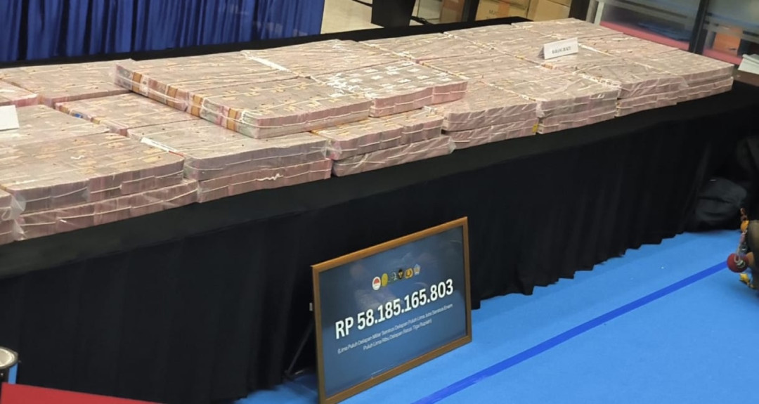 Uang Rp 58,1 M Hasil Rampasan Judol Disetor ke Kas Negara