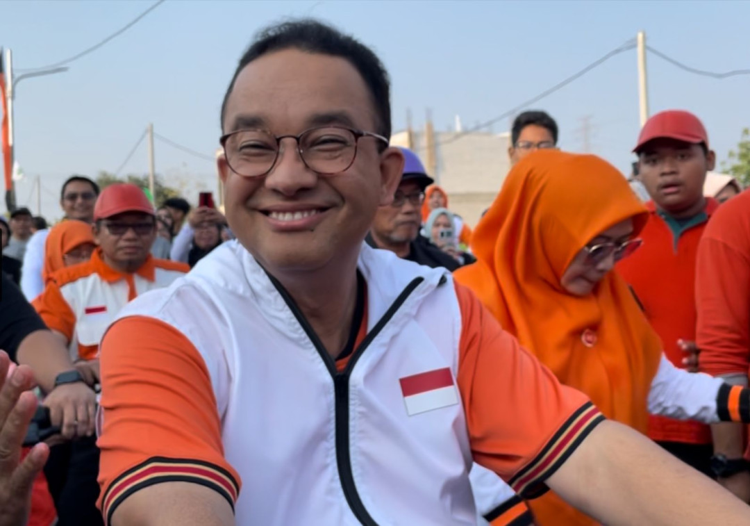 Warga Depok Antusias Sambut Anies-Cak Imin 