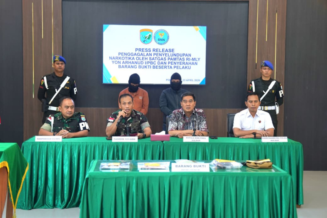 TNI Gagalkan Penyelundupan 1.659 Ekstasi di Perbatasan RI–Malaysia