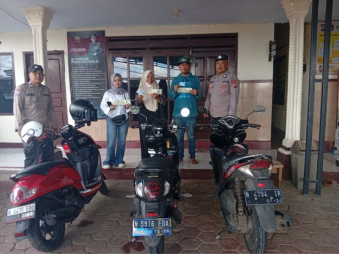 48 Motor dan 8 Mobil Dititipkan di Polres Malang Saat Lebaran