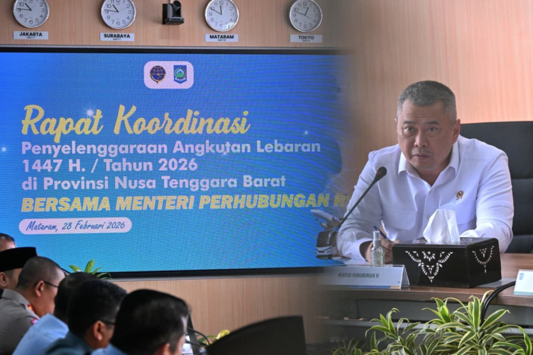 Menhub–Gubernur NTB Matangkan Kesiapan Lebaran 2026, Pelabuhan Lembar Disorot