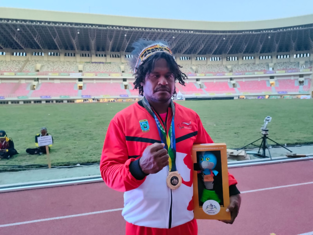 Perdana Ikut Lempar Lembing, Atlet Papua Barat Peroleh Medali Emas