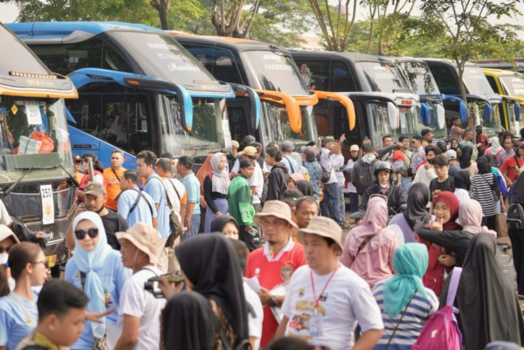 325 Bus dan Awak Lolos Pemeriksaan Ketat Jelang Mudik Gratis Jateng