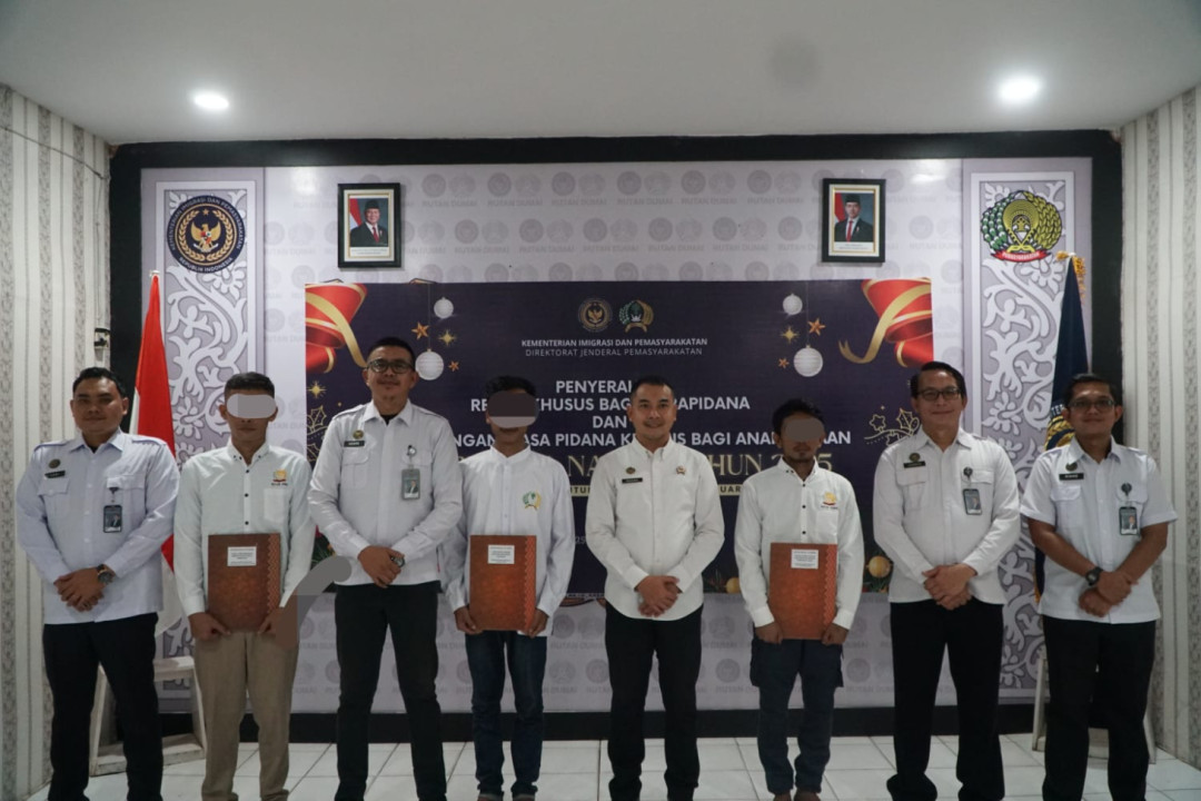 65 Warga Binaan Rutan Dumai Terima Remisi Khusus Natal 2025