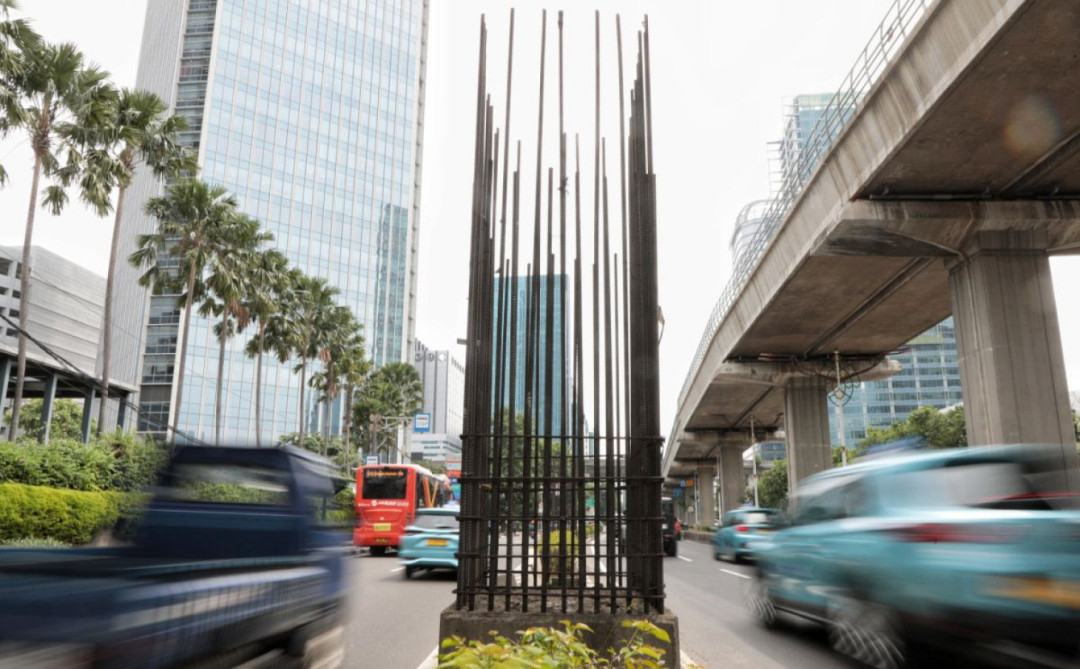 Pemprov DKI Bongkar Tiang Monorel Mangkrak di Rasuna Said
