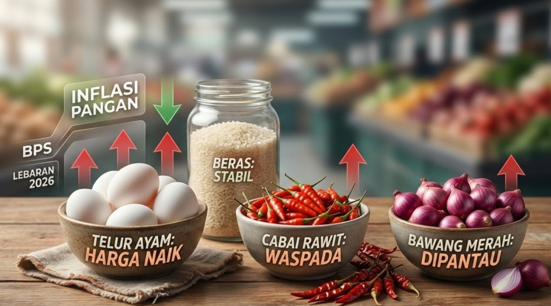BPS Ingatkan Risiko Inflasi Pangan Jelang Lebaran