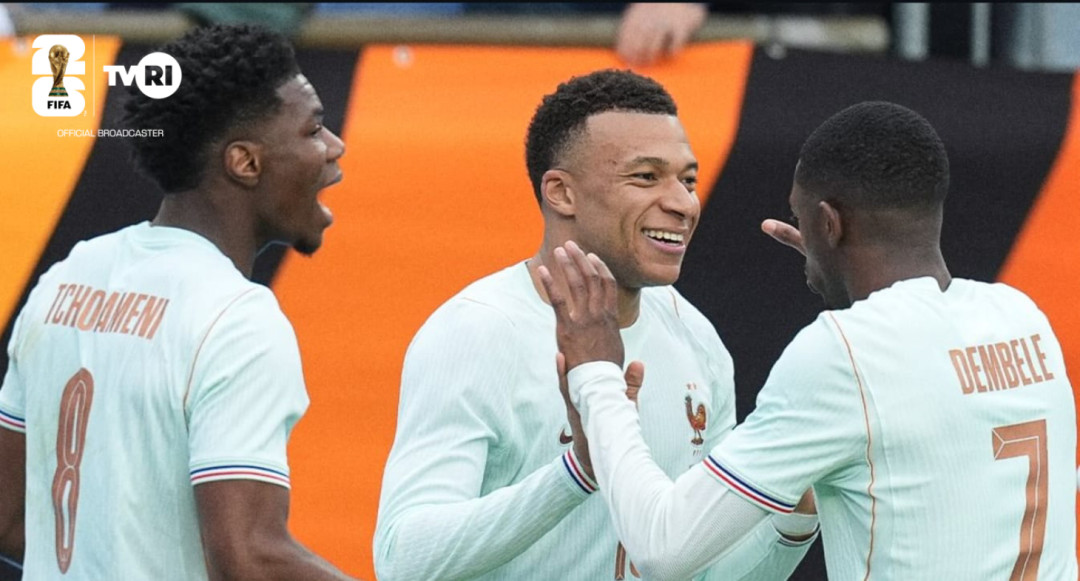 Prancis Tundukkan Brasil 2-1, Mbappe Bersinar di Laga Pemanasan Piala Dunia 2026