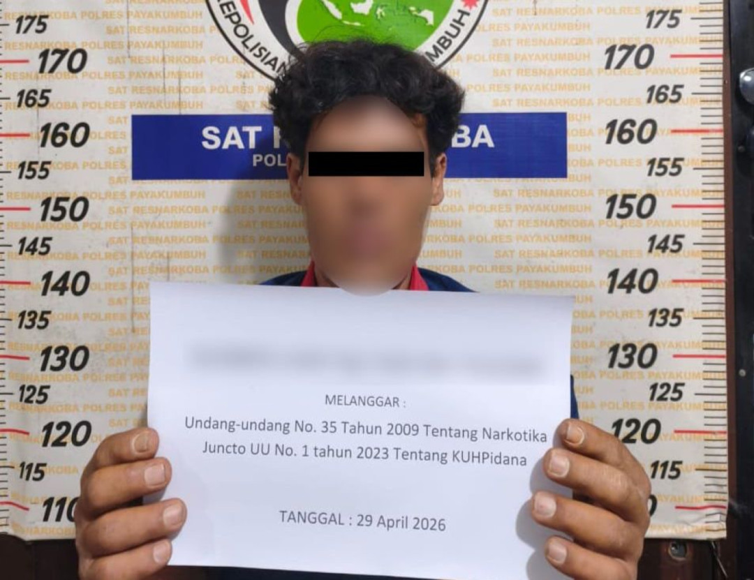 Polres Payakumbuh Ringkus Pengedar Ganja