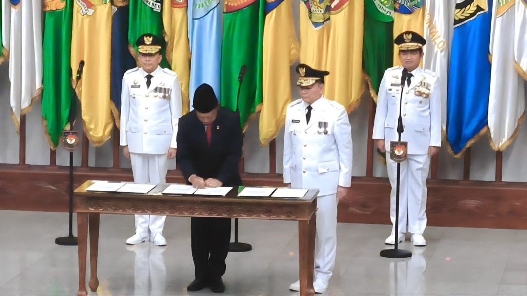 Mendagri Tito Resmi Lantik Pejabat Gubernur Sumsel, Sumut dan NTB