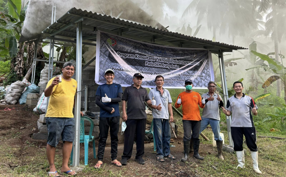 Kemenperin Terapkan Tungku Beehive, Dongkrak Efisiensi Arang Kelapa Minahasa
