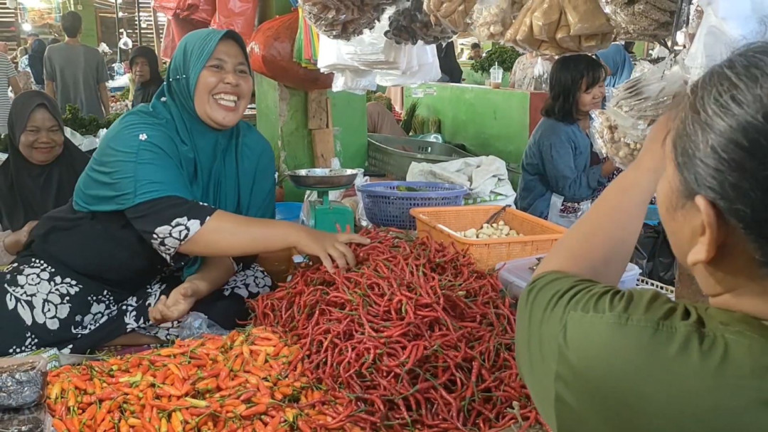 Jelang Tradisi Ruahan, Harga Cabai Rawit di Toboali Tembus Rp100 Ribu/Kg