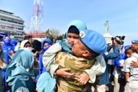 Tuntaskan Misi Perdamaian, Kasal Sambut Kepulangan KRI SIM-367 di Pangkalan Surabaya 