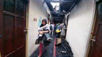 Asrama Mahasiswi Hangus Terbakar di Banjarmasin Utara
