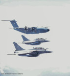 Aksi Pesawat Tempur Rafale dan A-400M Warnai Langit RI
