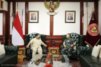 Rencana Jangka Panjang, Prabowo dan Dudung Abdurachman Diskusikan Pertahanan Teritorial