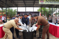 Narkotika Jenis Sabu Seberat 7,1 Kilogram Dimusnahkan di Sanggau