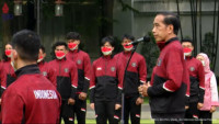 Lepas Kontingen SEA Games, Presiden Jokowi Berharap Indonesia Masuk Peringkat 3 Besar