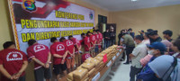Polda Lampung Gagalkan Penyelundupan 3 kg Sabu dan 69 kg Ganja