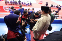 Kunker ke Vietnam, Prabowo Sempatkan diri Beri Dukungan untuk Tim Pencak Silat Indonesia