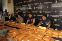 Satres Narkoba Polres Metro Jakarta Barat Gagalkan 1,2 Ton Ganja Dari Jaringan Lintas Provinsi Asal Sumatera