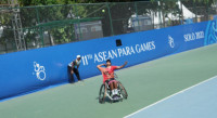 ASEAN Para Games Solo 2022: Debutan Tenis Kursi Roda Raih Medali Perak