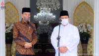 Menhan Prabowo Silaturahmi ke Presiden Jokowi