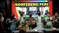 Polda Lampung Amankan 35 kg Sabu dan 5.000 Pil Ekstasi