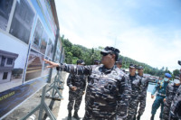 Fokus Bangun Kekuatan, Kasal Yudo Letakkan Batu Pertama Satdik IV TNI AL di Manado