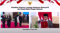 Presiden Jokowi Lantik Gubernur Lemhannas RI dan Kepala Badan Pangan Nasional