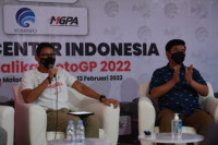 Sandiaga Uno dan Hadi Tjahjanto Resmikan Media Center Indonesia MotoGP 2022