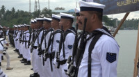 Gubernur Sultra Pimpin Upacara HUT TNI AL ke 77 di Kendari