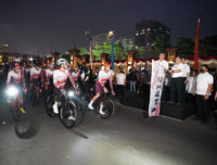 Polri Catatkan Rekor Muri Bersepeda Jakarta-Semarang