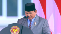 Momen Akrab Prabowo Bersama Kepala Staf Tiga Angkatan Saat Acara Penetapan Komcad 2022